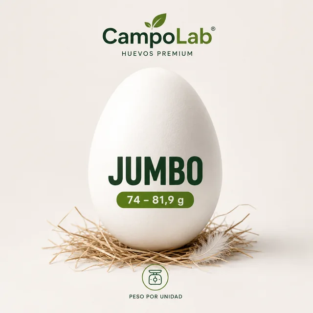 Huevo Jumbo (74 a 81,9 g)