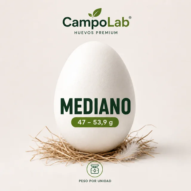 Huevo Mediano (47 a 53,9 g)